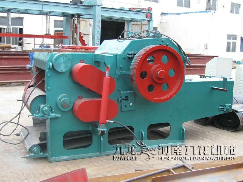 木材削片處理現(xiàn)場