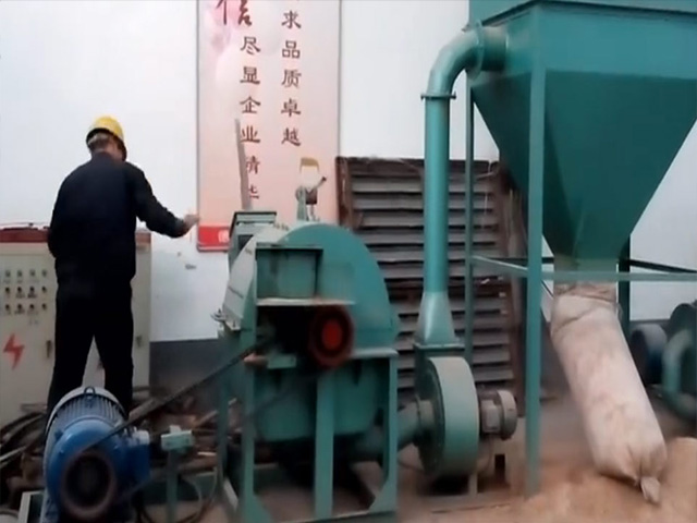 椰子樹枝處理現(xiàn)場