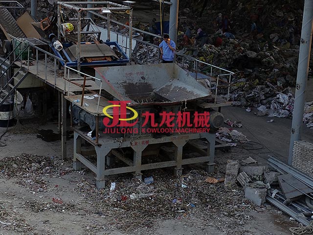 廢舊金屬辮子繩處理現(xiàn)場