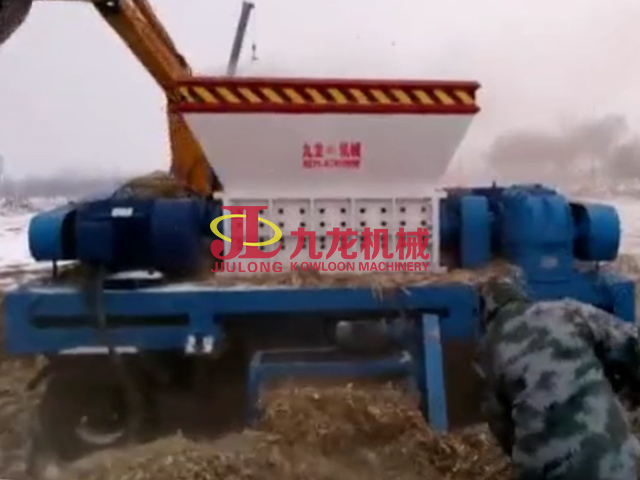 黑龍江生物質(zhì)秸稈處理現(xiàn)場