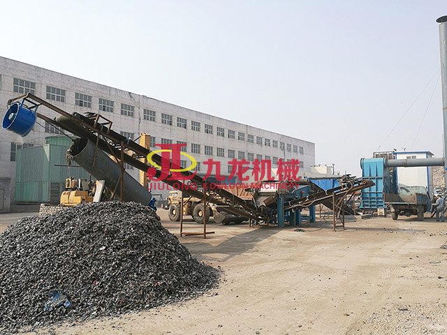 張家港廢舊金屬生產(chǎn)線處理現(xiàn)場